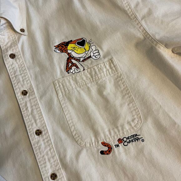 Chester Cheetah Men's Long Sleeves Canvas Shirt by Pine Island Int Size Large - Picture 3 of 8